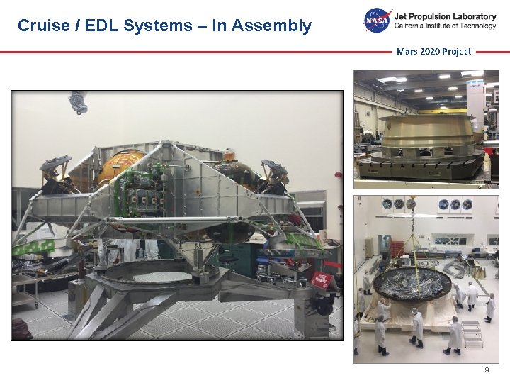 Cruise / EDL Systems – In Assembly Mars 2020 Project 9 