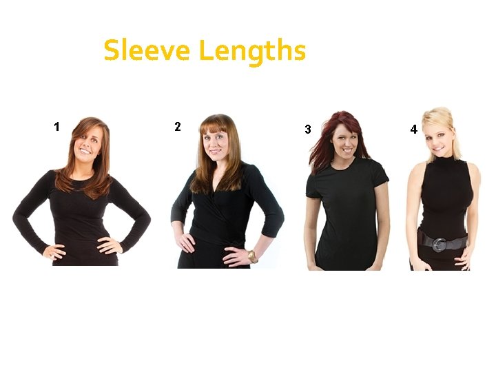 Sleeve Lengths 1 2 3 4 