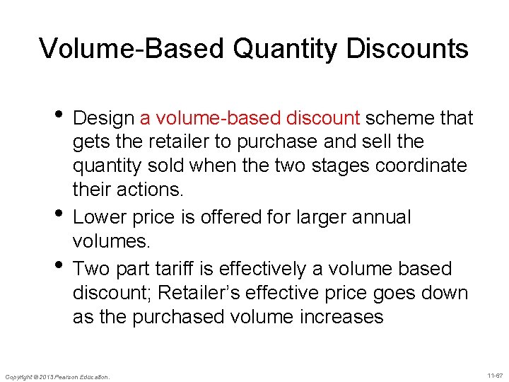 Volume-Based Quantity Discounts • Design a volume-based discount scheme that • • gets the