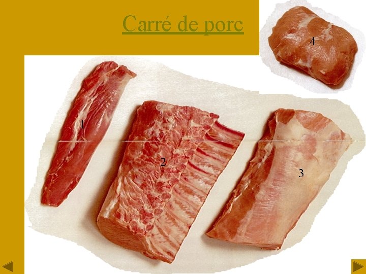 Carré de porc 4 1 2 3 16 