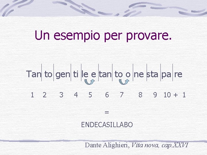 Un esempio per provare. Tanto to gentile ti leeetanto tan toonesta o ne sta Un esempio per provare. Tanto to gentile ti leeetanto tan toonesta o ne sta