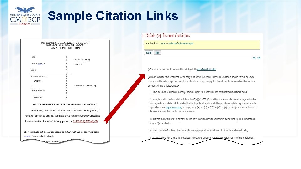 Sample Citation Links 