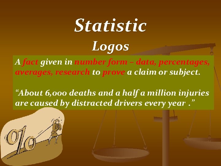 Statistic Logos A fact given in number form – data, percentages, averages, research to