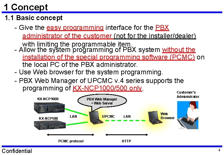 1 Concept 1. 1 Basic concept - Give the easy programming interface for the 1 Concept 1. 1 Basic concept - Give the easy programming interface for the