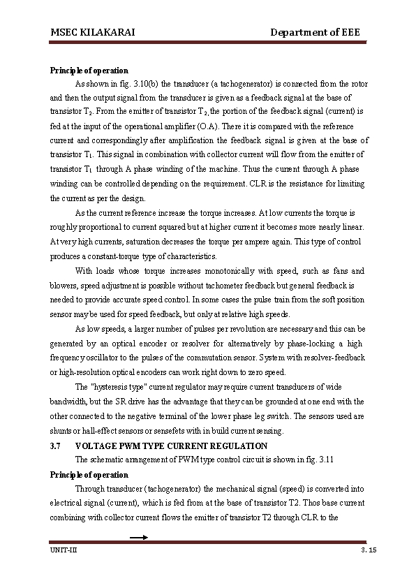 MSEC KILAKARAI Department of EEE Principle of operation As shown in fig. 3. 10(b)
