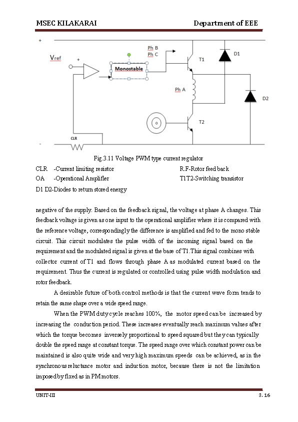 MSEC KILAKARAI Department of EEE Fig. 3. 11 Voltage PWM type current regulator CLR