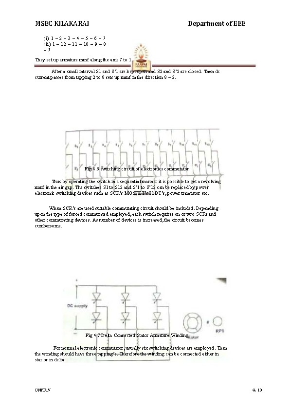 MSEC KILAKARAI Department of EEE (i) 1 – 2 – 3 – 4 –