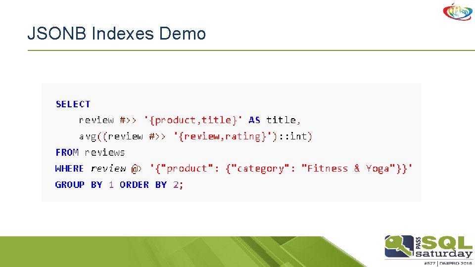 JSONB Indexes Demo 