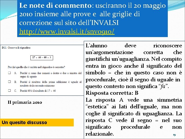 Le note di commento: usciranno il 20 maggio 2010 insieme alle prove e alle