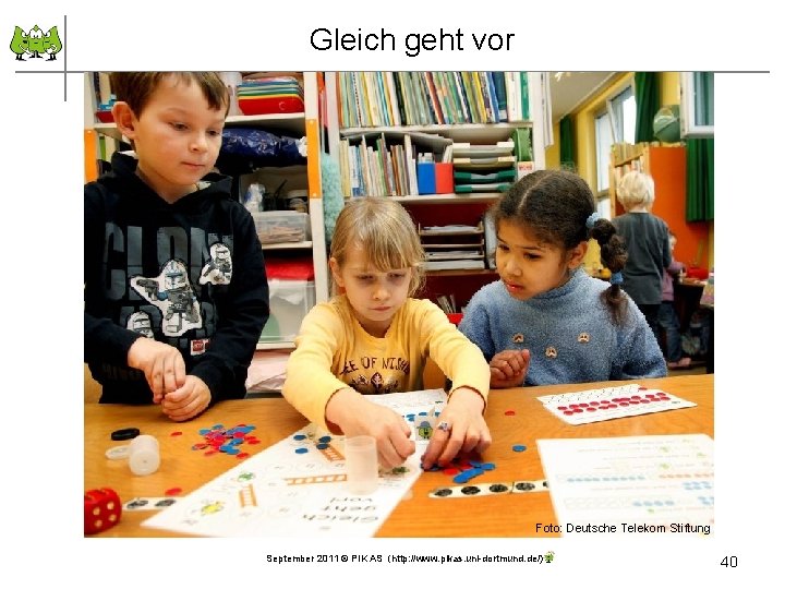 Gleich geht vor Foto: Deutsche Telekom Stiftung September 2011 © PIK AS (http: //www.