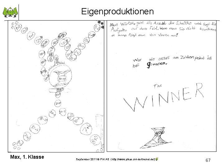 Eigenproduktionen Max, 1. Klasse September 2011 © PIK AS (http: //www. pikas. uni-dortmund. de/)