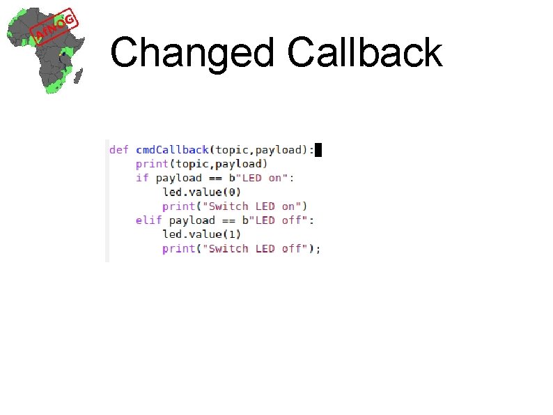 Changed Callback 