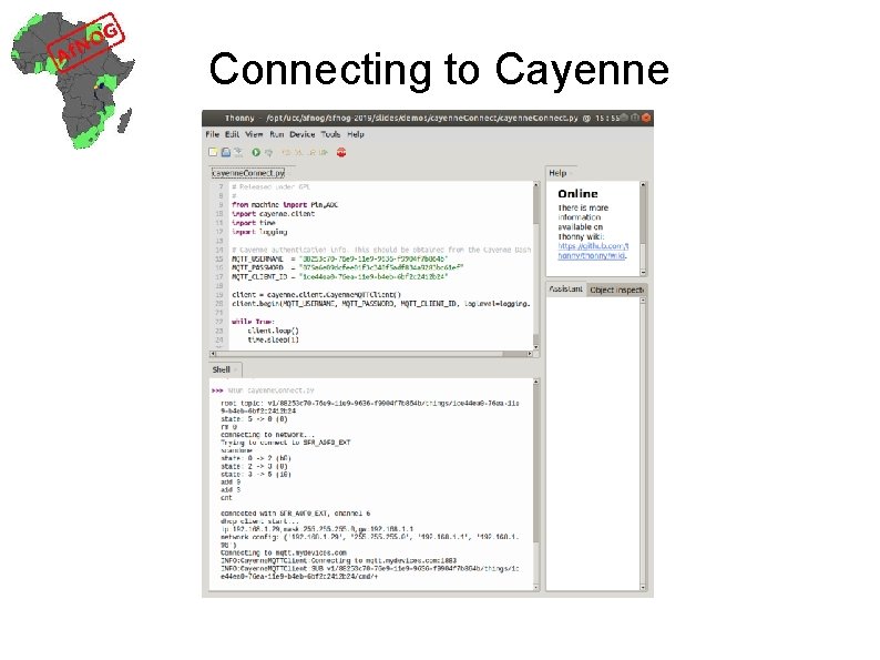 Connecting to Cayenne 