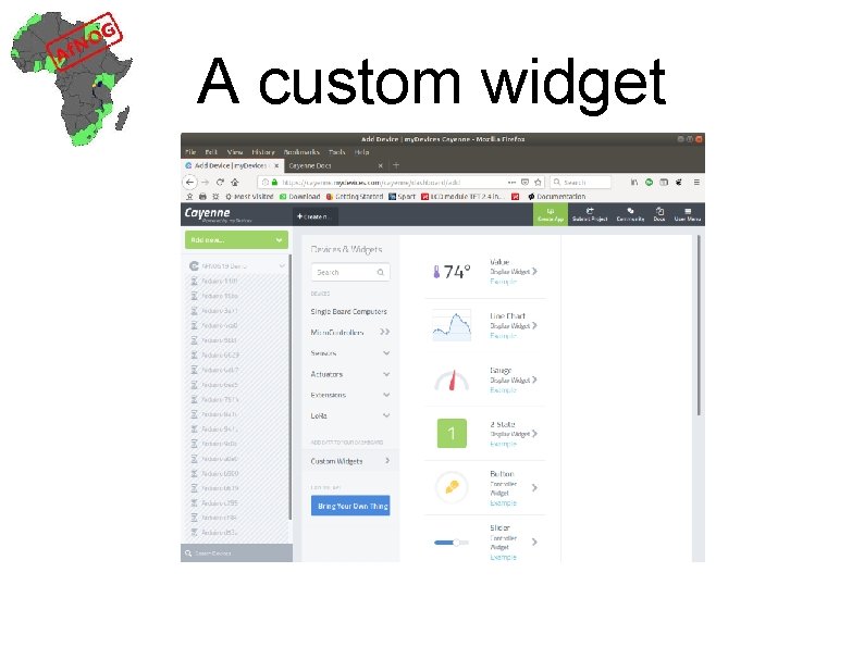 A custom widget 