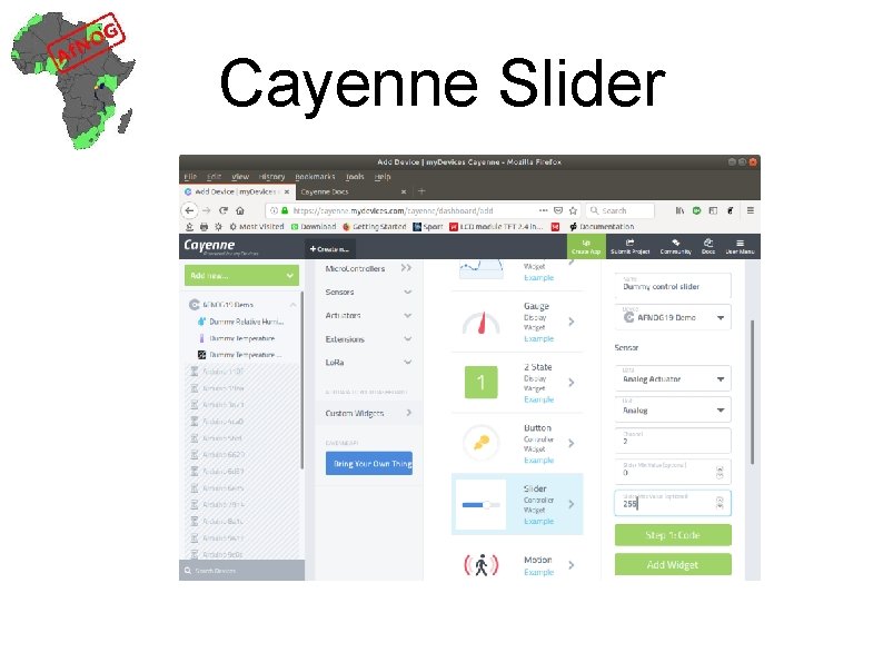 Cayenne Slider 