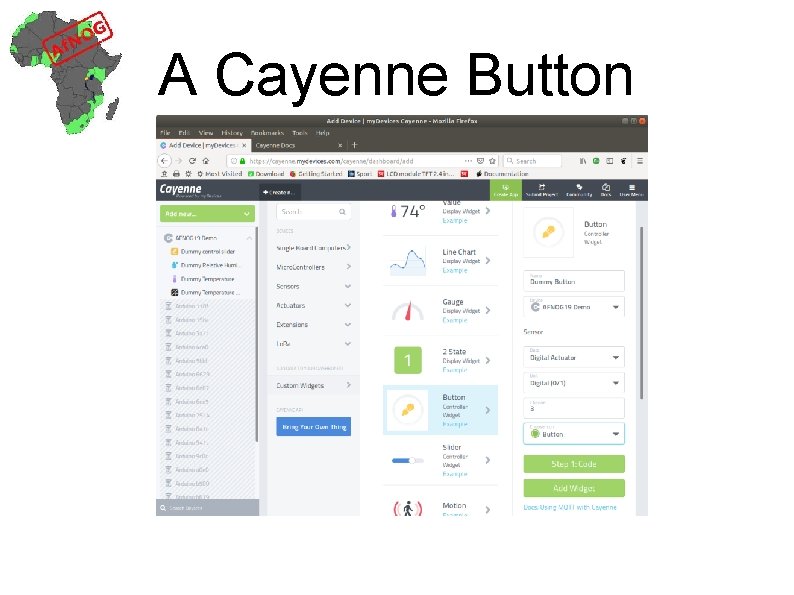 A Cayenne Button 