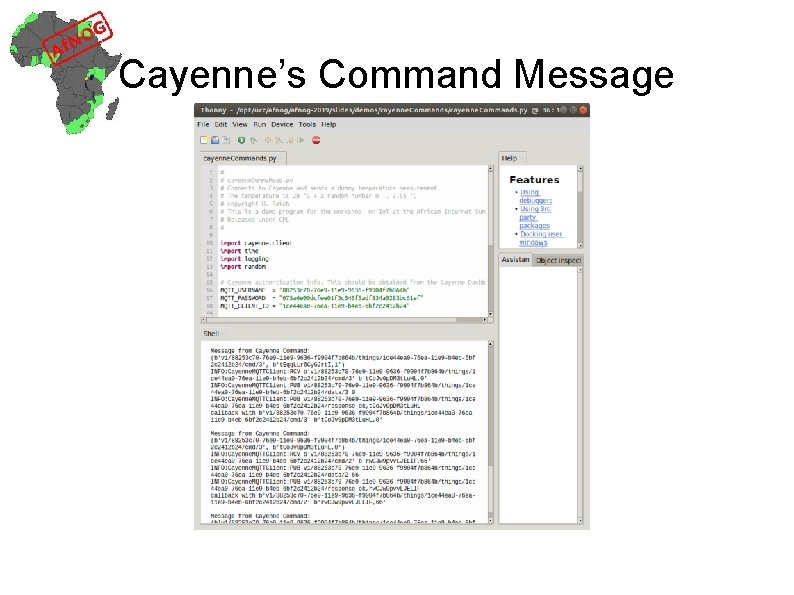 Cayenne’s Command Message 