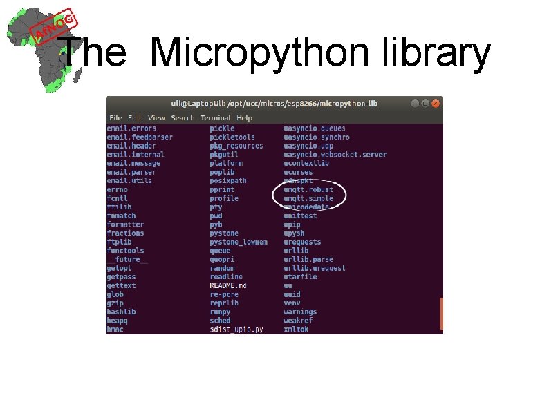 The Micropython library 