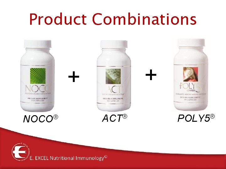 Product Combinations + + NOCO® ACT® POLY 5® Product Combinations + + NOCO® ACT® POLY 5®