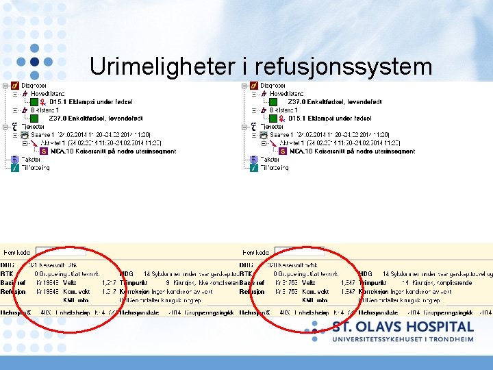 Urimeligheter i refusjonssystem Urimeligheter i refusjonssystem