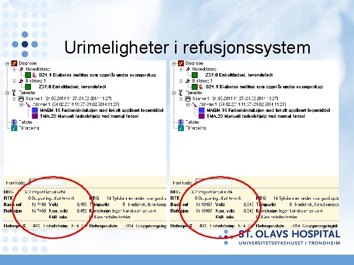 Urimeligheter i refusjonssystem Urimeligheter i refusjonssystem