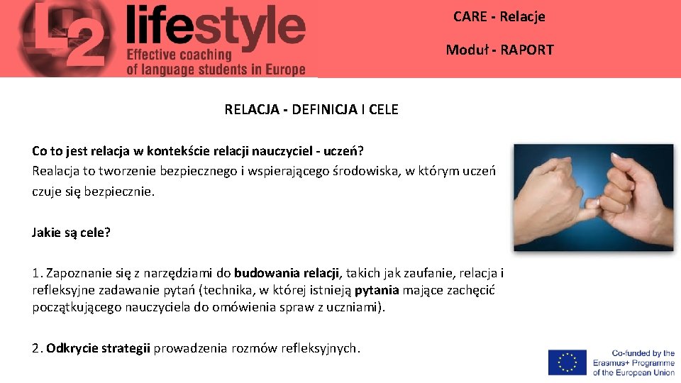 CARE - Relacje Moduł - RAPORT RELACJA - DEFINICJA I CELE Co to jest