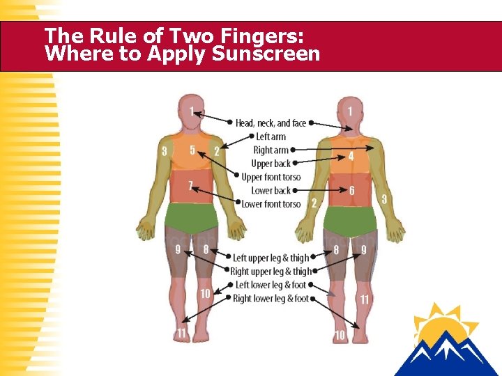 The Rule of Two Fingers: Where to Apply Sunscreen 