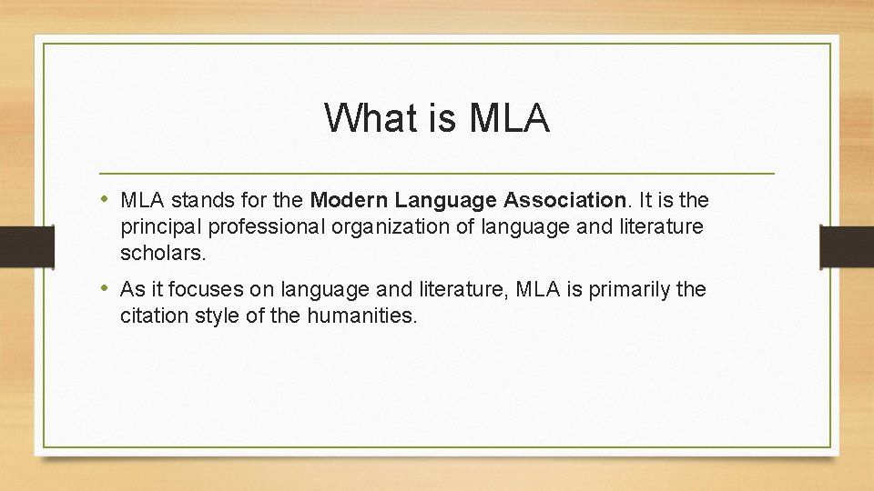 MLA 8 th Edition Fred Meijer Center for