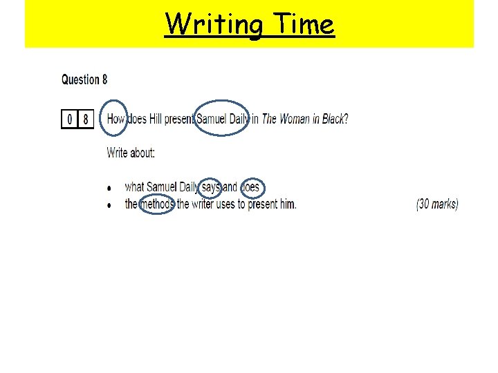 Writing Time Writing Time