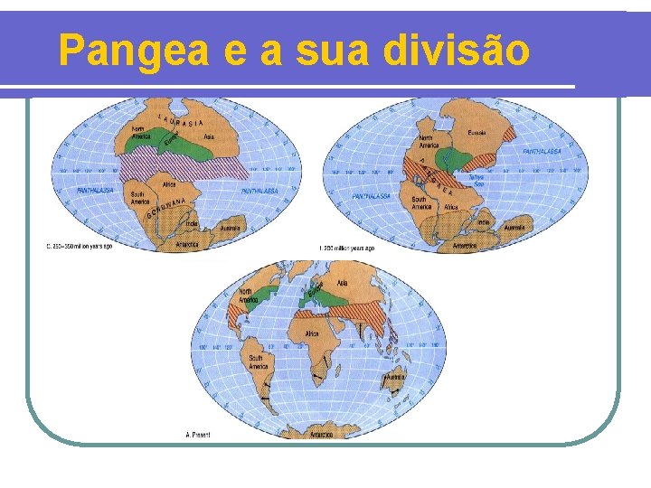 Pangea e a sua divisão 