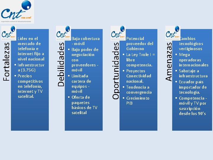  • Potencial proveedor del Gobierno • La Ley Trole I = libre competencia.