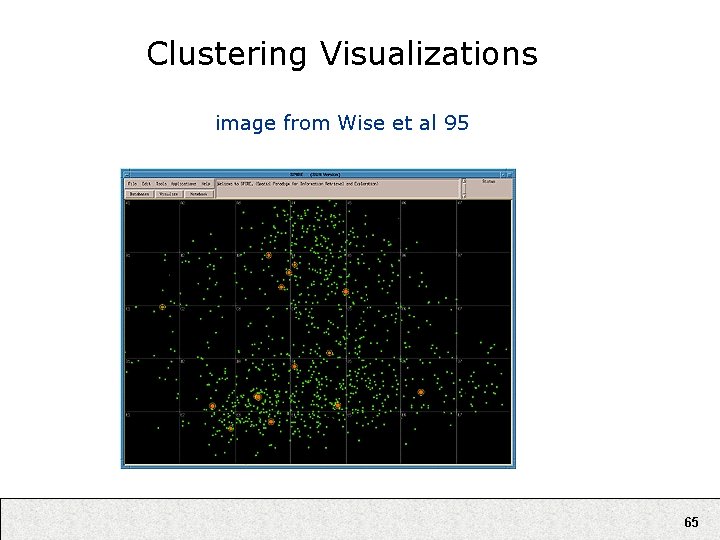 Clustering Visualizations image from Wise et al 95 65 