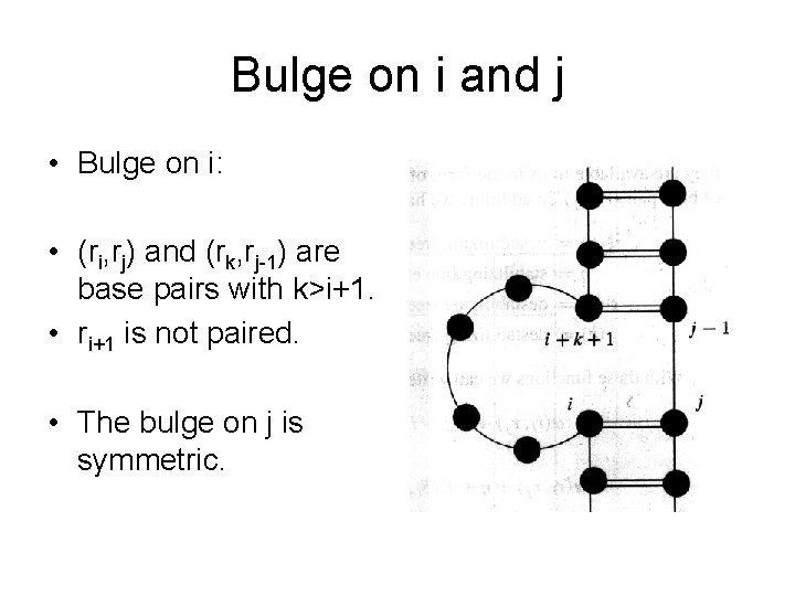 Bulge on i and j • Bulge on i: • (ri, rj) and (rk,