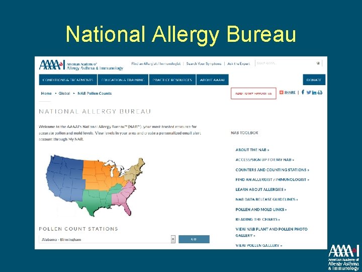 National Allergy Bureau 