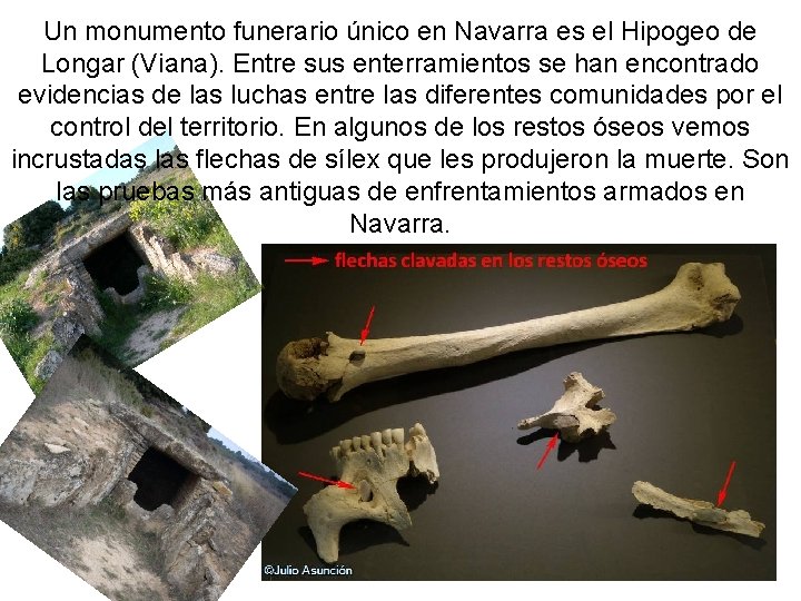 Un monumento funerario único en Navarra es el Hipogeo de Longar (Viana). Entre sus