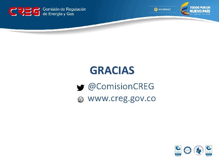 GRACIAS @Comision. CREG www. creg. gov. co 