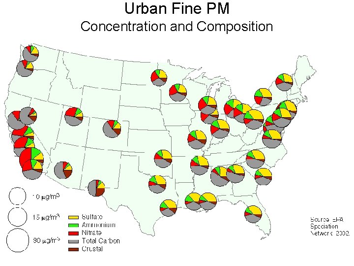 Urban Fine PM Concentration and Composition 