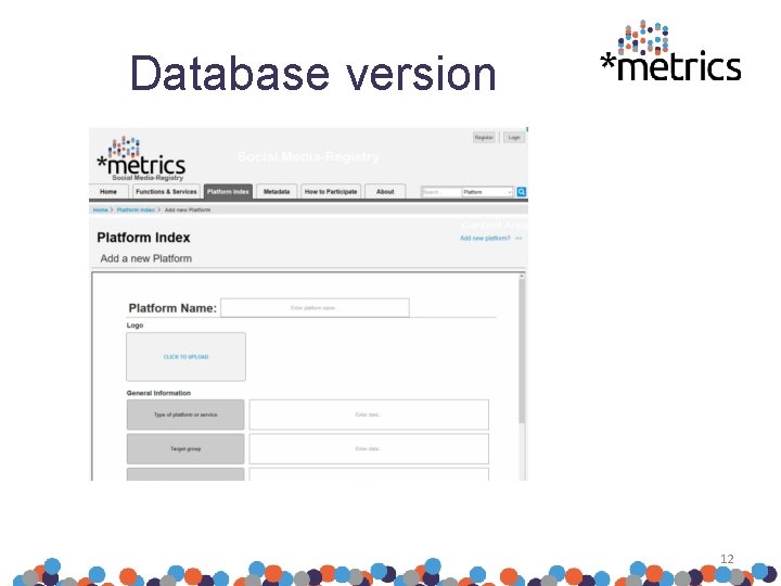Database version 12 