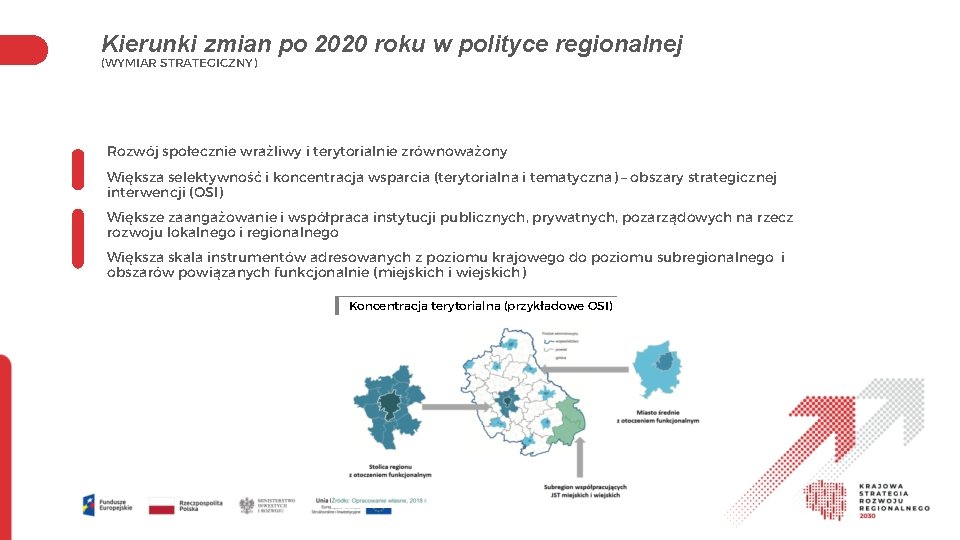 Kierunki zmian po 2020 roku w polityce regionalnej (WYMIAR STRATEGICZNY) Rozwój społecznie wrażliwy i