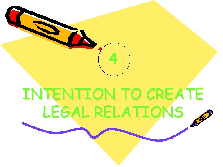 4 INTENTION TO CREATE LEGAL RELATIONS 