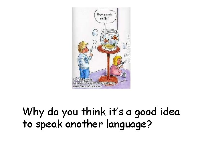 Why do you think it’s a good idea to speak another language? 