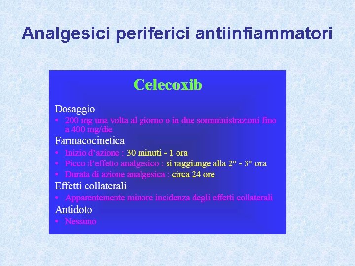 Analgesici periferici antiinfiammatori 
