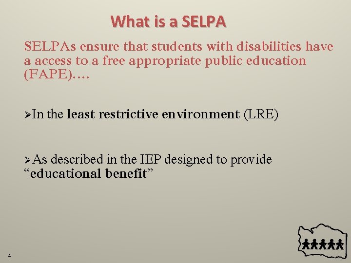 What is a SELPAs ensure that students with disabilities have a access to a