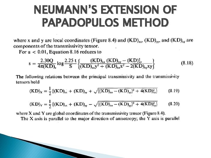 NEUMANN’S EXTENSION OF PAPADOPULOS METHOD 