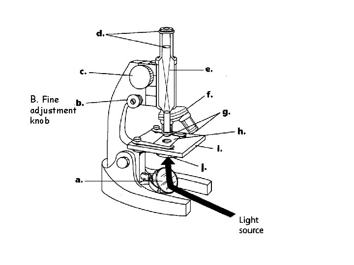 B. Fine adjustment knob 