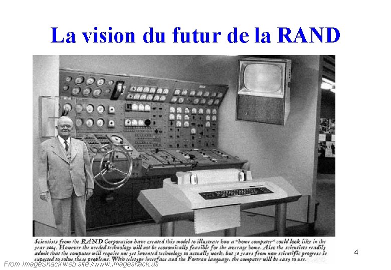 La vision du futur de la RAND 4 From Image. Shack web site //www.