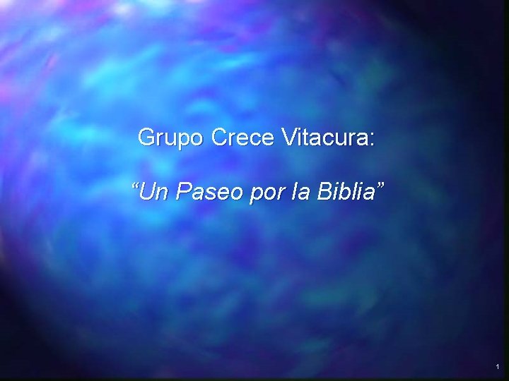 Grupo Crece Vitacura: “Un Paseo por la Biblia” 1 