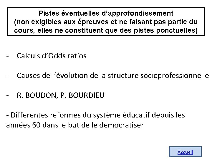 Pistes éventuelles d’approfondissement (non exigibles aux épreuves et ne faisant pas partie du cours, Pistes éventuelles d’approfondissement (non exigibles aux épreuves et ne faisant pas partie du cours,