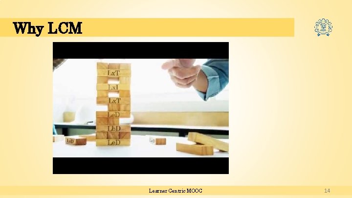 Why LCM Learner Centric MOOC 14 Why LCM Learner Centric MOOC 14