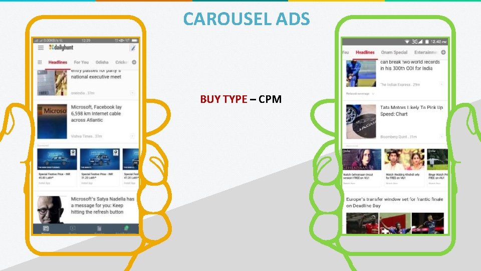 CAROUSEL ADS BUY TYPE – CPM 